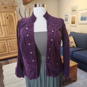 Size 20 Purple Corduroy Jacket